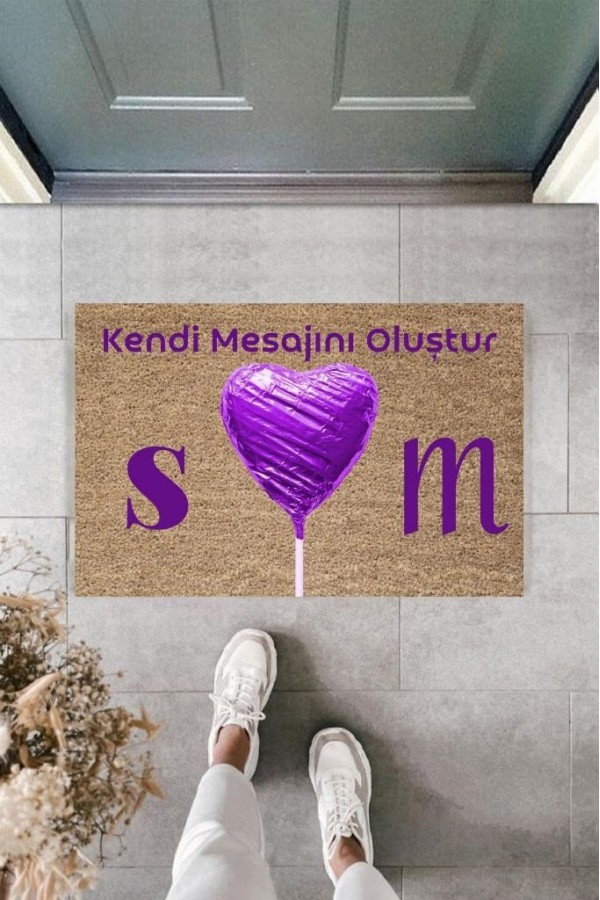 Dijital Baskı Kişiye Özel İç Kapı Dekorasyon Paspas  PS11230