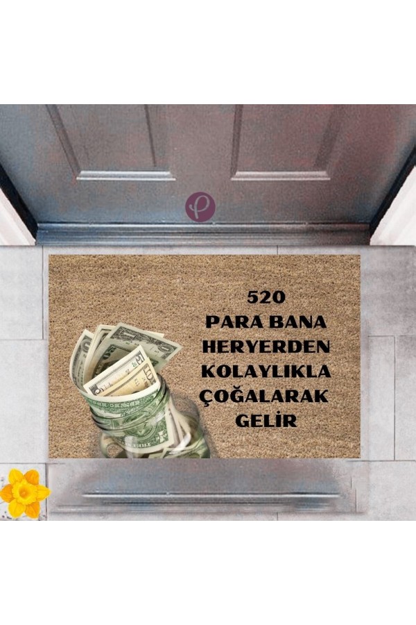 Kapı Önü Paspası Dekoratif Dijital Baskı 520 Para P-2478