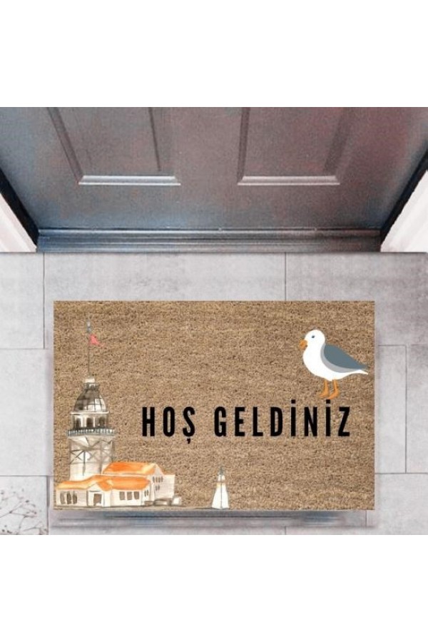 Kapı Önü Paspası Dekoratif Dijital Baskı ŞehirlerP-2713