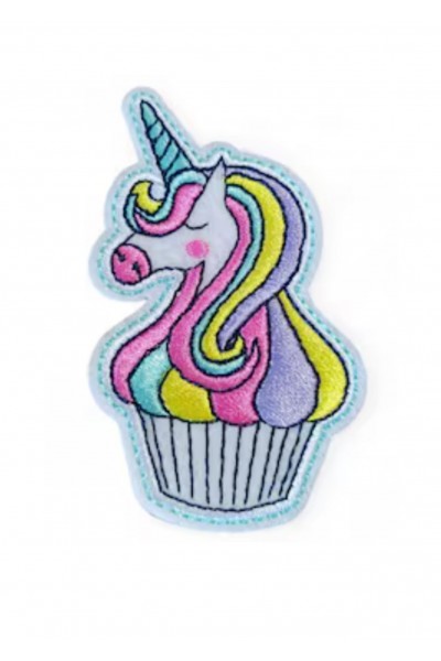 Aplike Ütü İle Yapışan Unicorn At Pembe Karışık Arma 5x3 cm