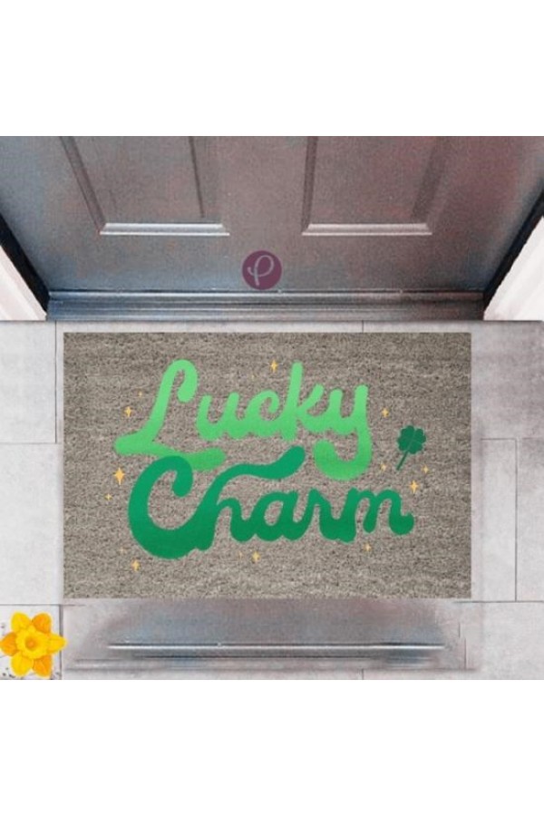 Kapı Önü Paspası Dekoratif Dijital Baskı Lucky Charm P-2359