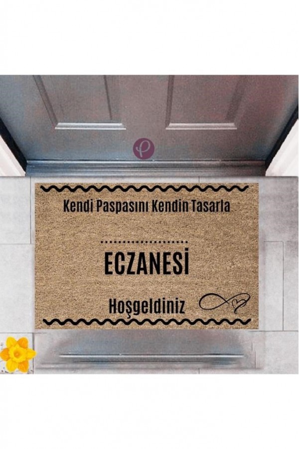 Kapı Önü Paspası Dekoratif Dijital Baskı Eczanesi P-2560