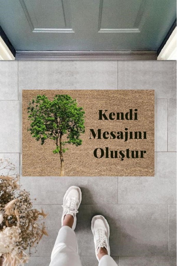 Dijital Baskı Kişiye Özel İç Kapı Dekorasyon Paspas  PS11223