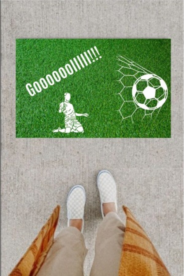 Kapı Önü Paspası Dekoratif Dijital Baskı Goooolllll P-2347