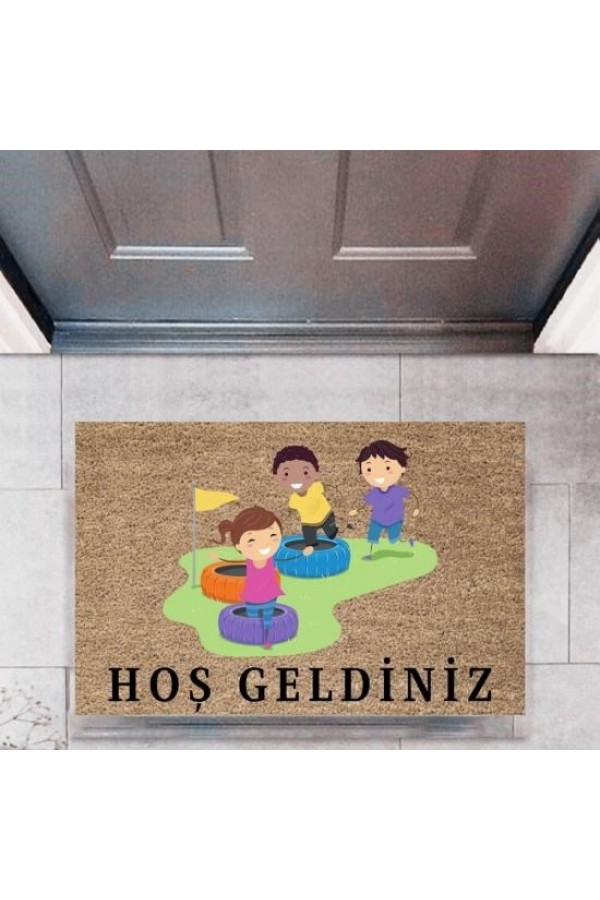 Kapı Önü Paspası Dekoratif Dijital Baskı ÇocuklarP-2720
