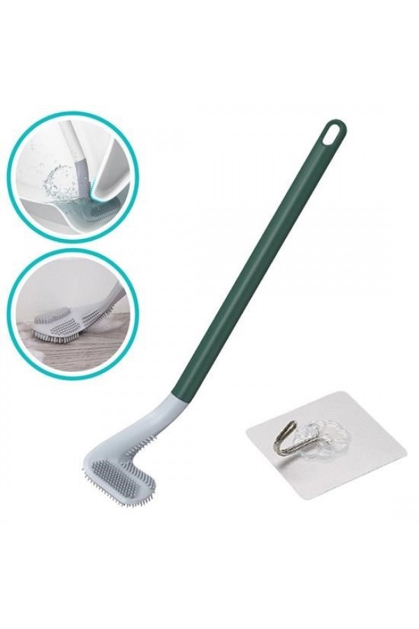 BUFFER® Golf Tasarımlı Silikon WC Klozet Mutfak Temizlik Fırçası Kanca Hediyeli