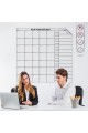 BUFFER® Aylık Planlayıcı Manyetik Duvar Stickerı Takvim Plan Çizelgesi