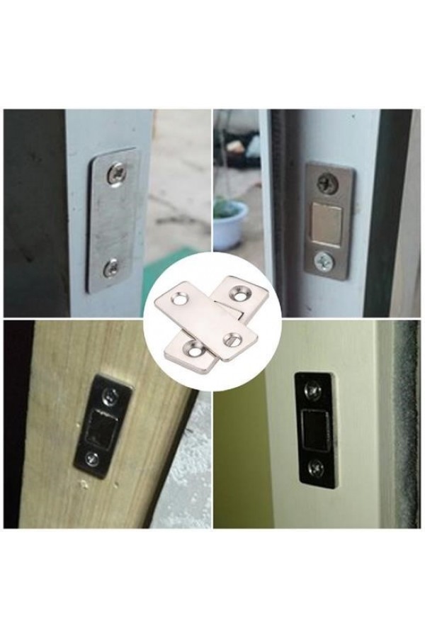 Buffer® 2 Çift Çok Amaçlı Kapı Kapak Dolap Çekmece Mobilya Durdurucu Kapatıcı Mıknatıslar