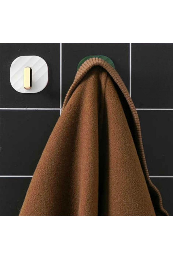 BUFFER® 2li Yapışkanlı Retro Askılık Dolap Kapak Kulpu Beyaz