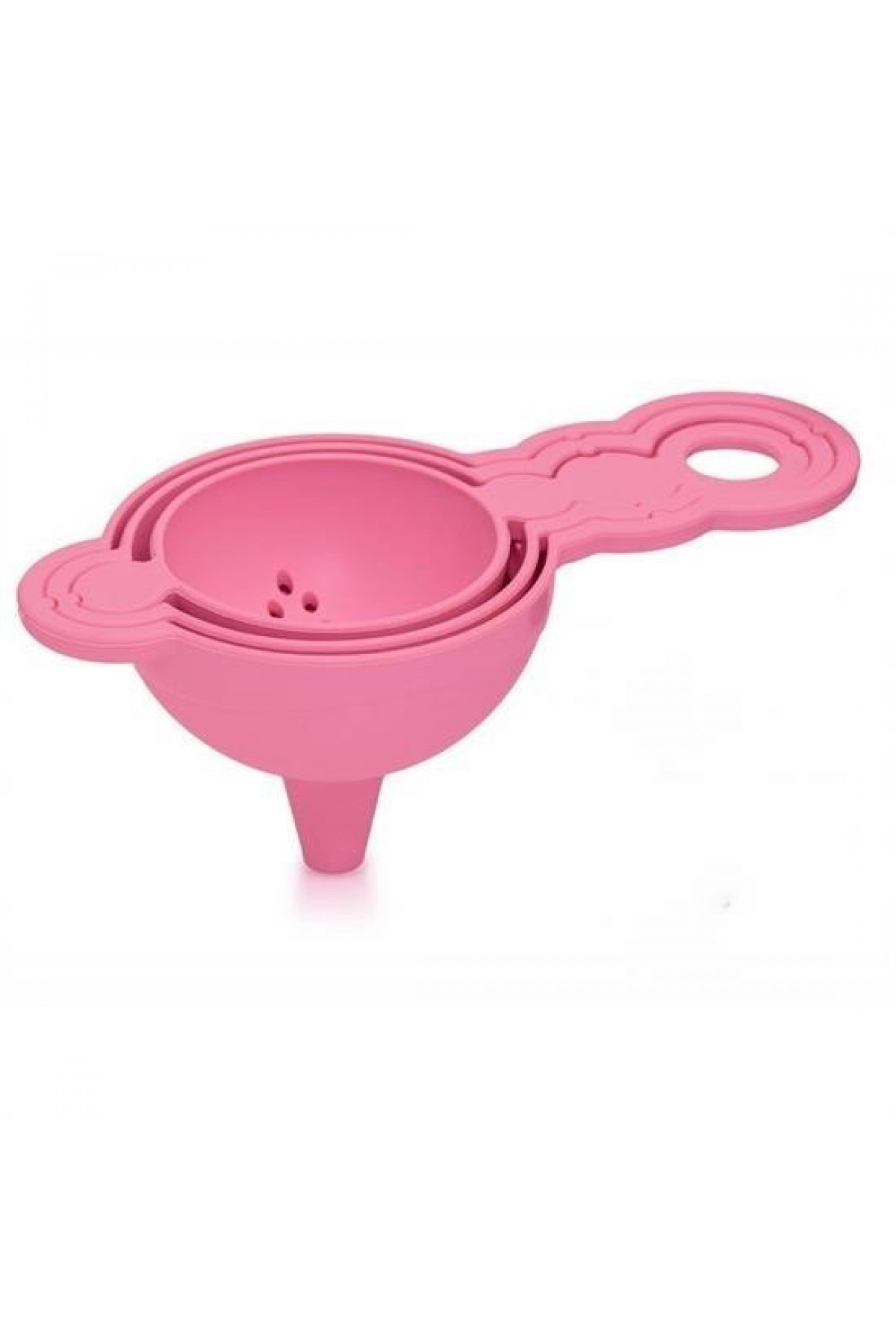 BUFFER® Pratik Yumurta Süzgeci Mini Süzgeç Huni Seti Hepsi Bir Arada