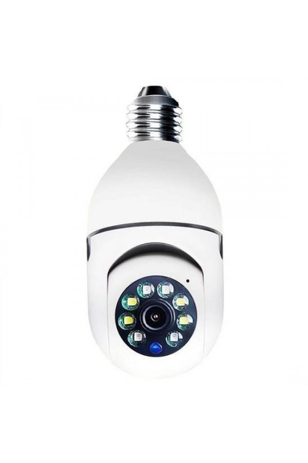BUFFER® WiFi 360 Panoramik Ampul Kamera Gece Görüş Ses Akıllı Hareket Algılayıcı