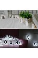 BUFFER® 10lu Lightbox Işıklı Harf Mesaj Panosu Dekoratif  Harf Işık Zinciri