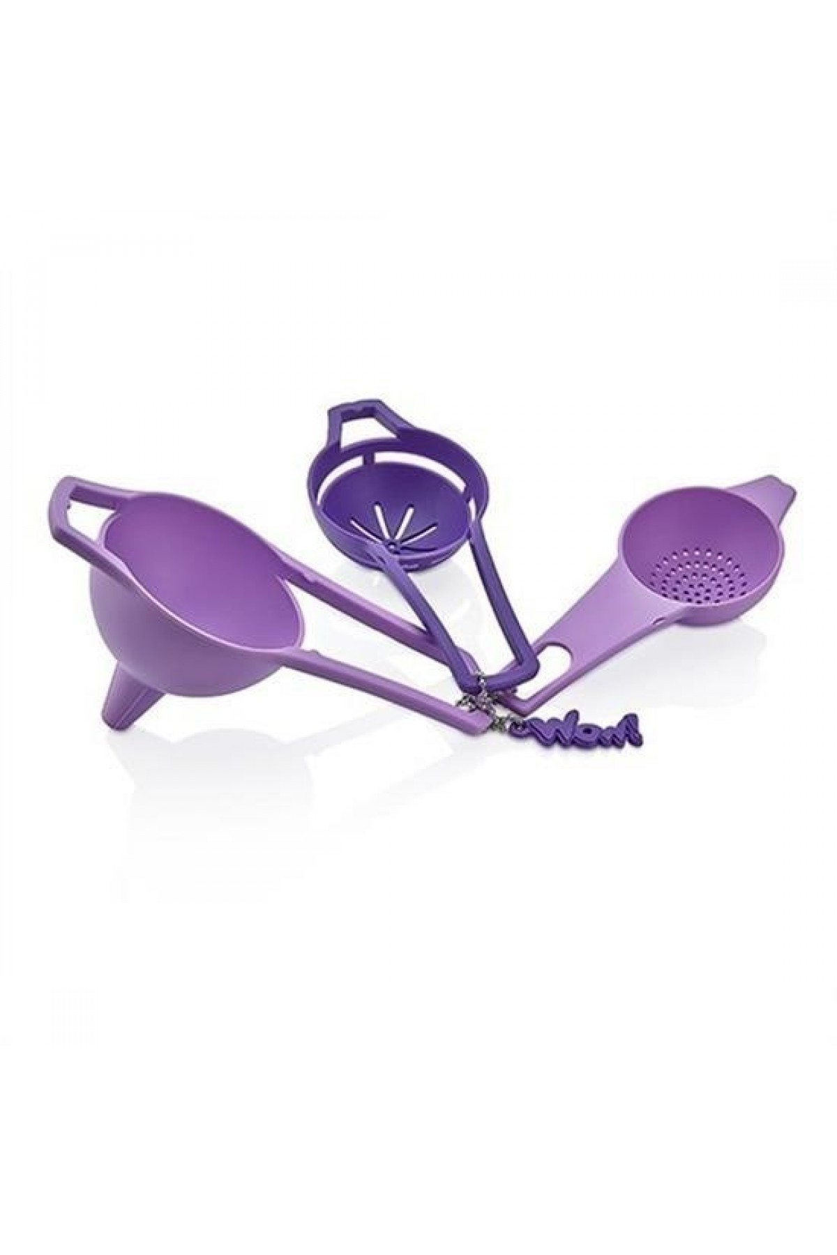 BUFFER® Pratik Yumurta Süzgeci Mini Süzgeç Huni Seti Hepsi Bir Arada