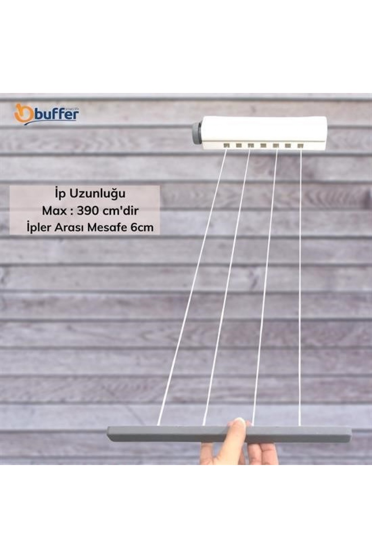 Pratik Portatif Yeni Nesil Çek As Kolay Askılık 4 İpli Askılık