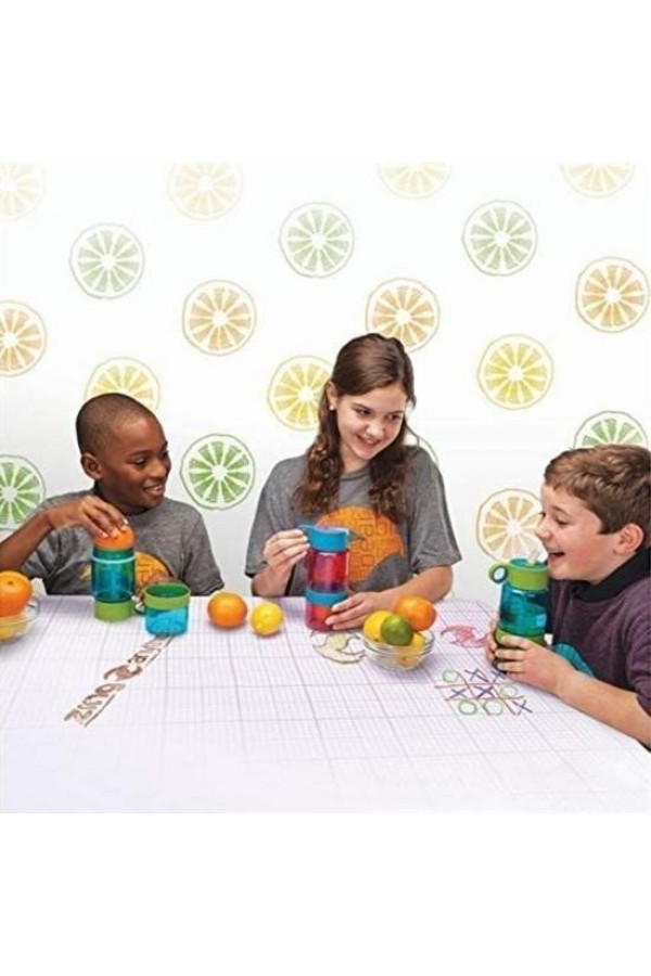 BUFFER® Narenciye Limon Sıkmalı Pratik Detoks Toksin Atıcı Su Matarası Spor Şişesi