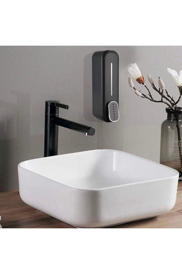 Buffer ® Siyah Duvara Monte Sıvı Sabunluk Dispenser 300 ml