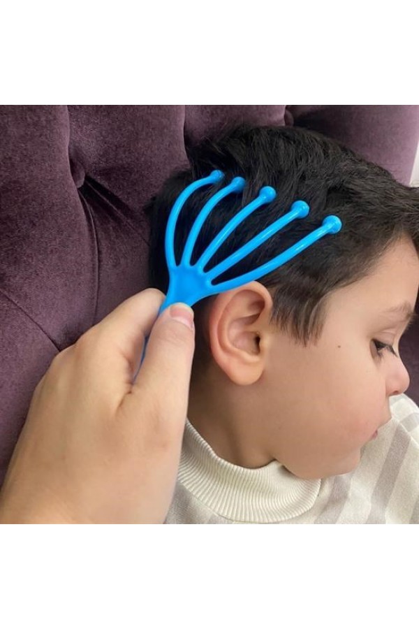 BUFFER® Çok Fonksiyonlu 5 Uçlu Bilyeli Baş Boyun Bacak Kol Masaj Alet Rahatlatıcı Kafa Masaj Aparatı