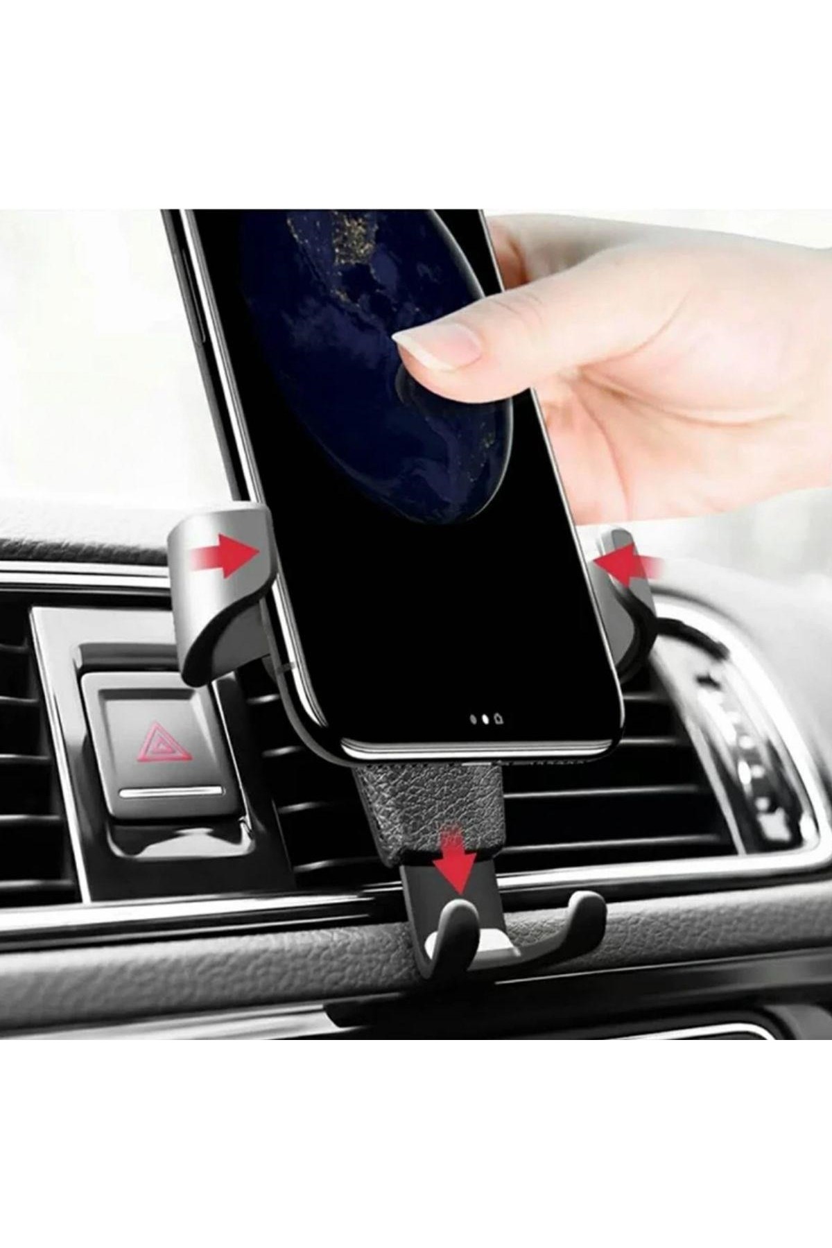 BUFFER®  Araç İçi Klima Izgarasına Takılabilen Plastik Oto Telefon Tutucu Gravity