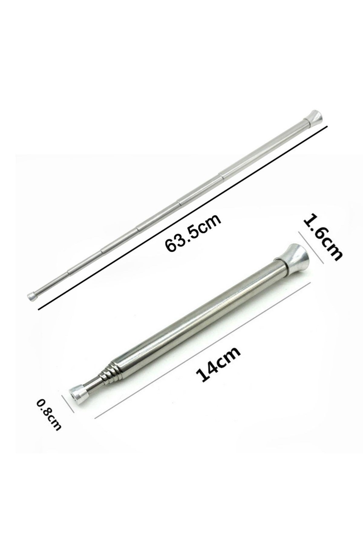 BUFFER®  Teleskopik Ateş Başlatıcı Outdoor Üfleme Borusu 63 Cm