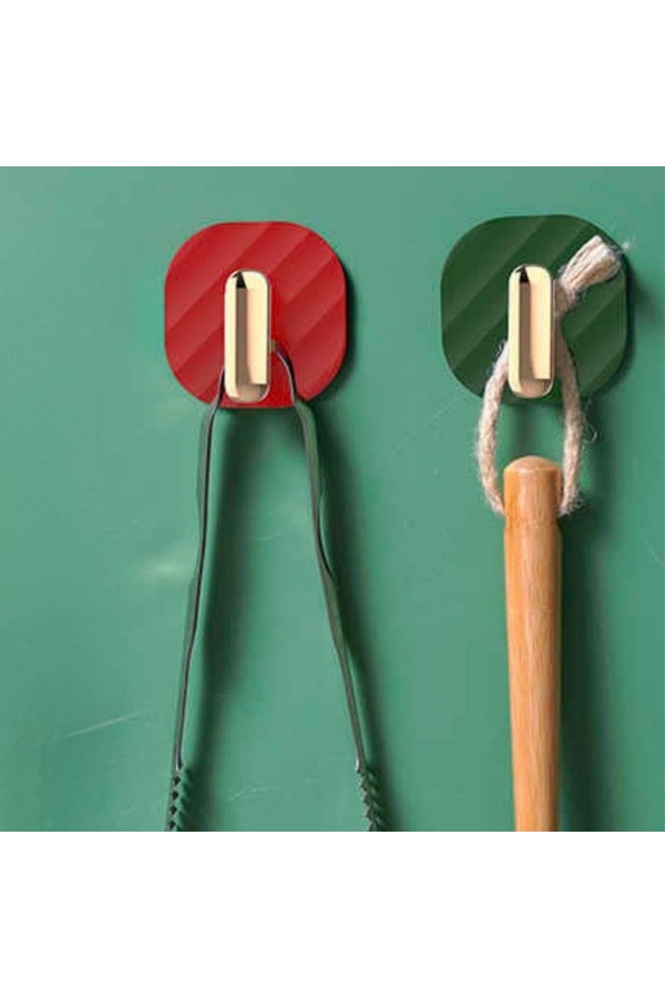 BUFFER® 2li Yapışkanlı Retro Askılık Dolap Kapak Kulpu Yeşil