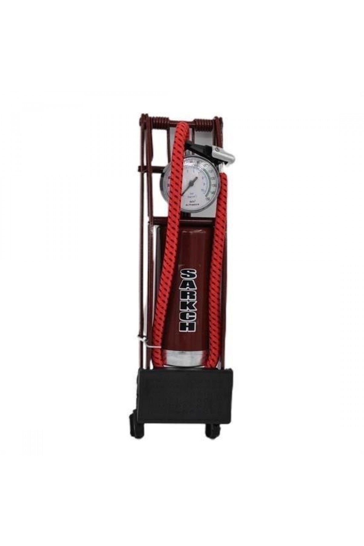 BUFFER® Basınç Göstergeli Ayak Pompası Araba Bisiklet Motor Lastik Pompası