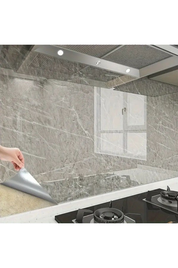 BUFFER® Mermer Desenli Sticker Folyo Atina Grisi 60CM*5MT