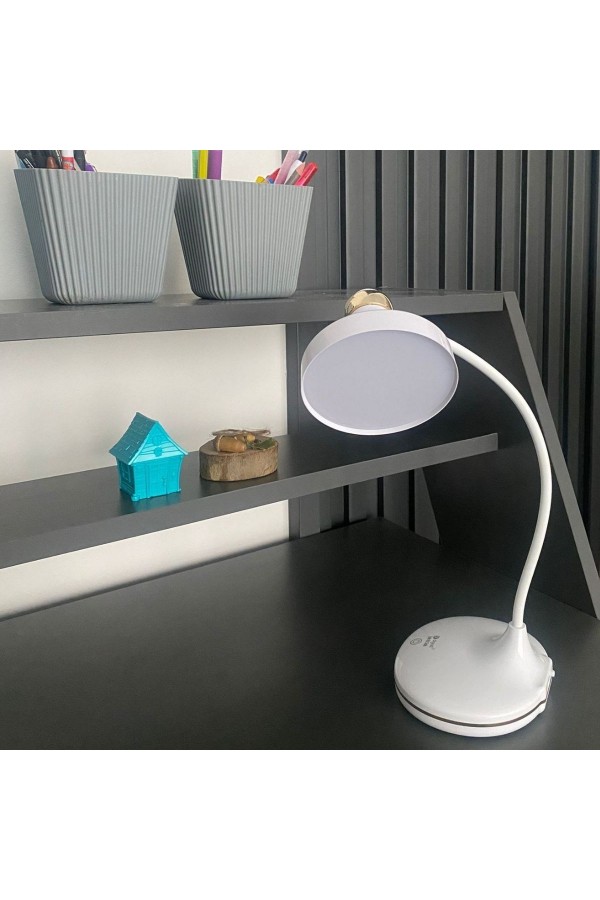 BUFFER® Dokunmatik 3 Farklı LED Işıklı Çalışma Masası Üstü Lamba