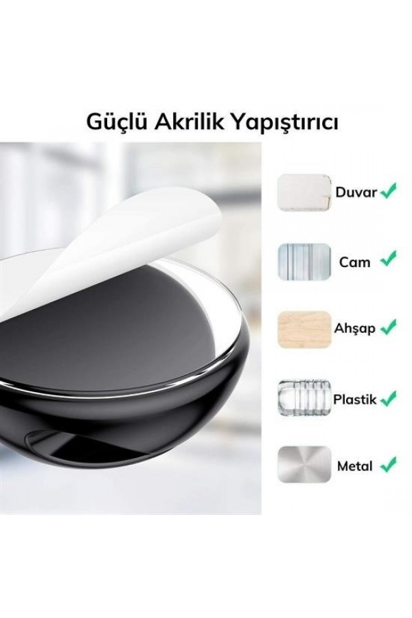BUFFER® Çok Amaçlı Kablo Tutucu Akrilik Güçlü Yapışkanlı Organizer Düzenleyici 16 Parça Set Kolay Ku