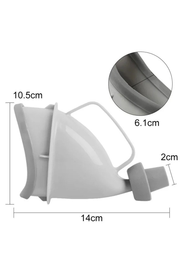 BUFFER® Unisex Taşınabilir Hijjenik Seyahat Tuvalet Aparatı Seyahat Tuvalet Hunisi