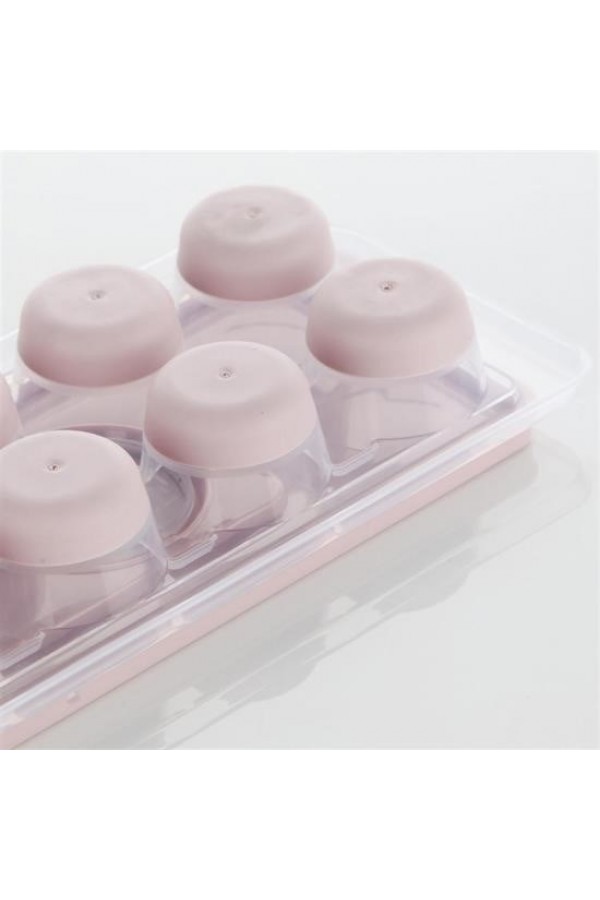 BUFFER® 12li Kapaklı Yapışmaz Silikon Tabanlı Plastik Küp Buz Kalıbı