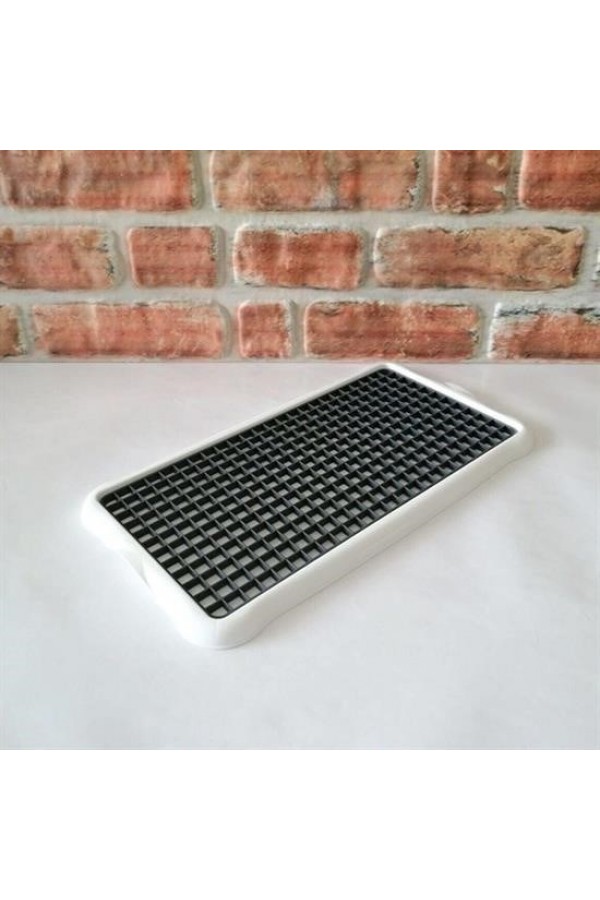 Pratik Lavabo Tezgah Üstü Bulaşık Kurutmalığı Süzmatik 22x40 cm