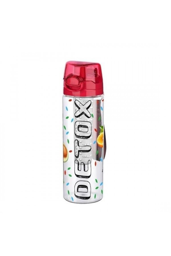 BUFFER® Tutma Saplı Kilitli Kendiliğinden Süzgeçli Kolay Taşınabilir Detoks Sporcu Diyet Matarası