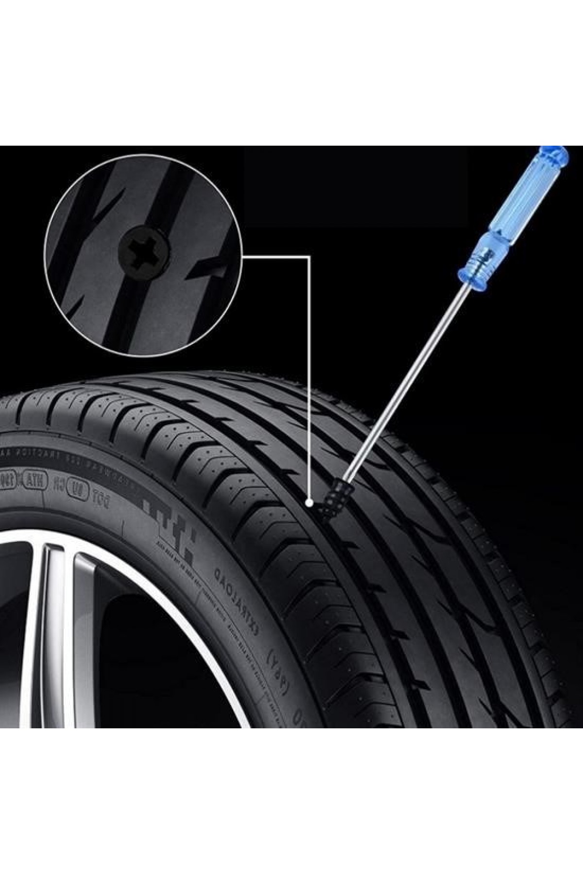 BUFFER® 10 Adet Çok Amaçlı Kolay Kullanılabilir Araba Lastiği Tamir Kauçuğu