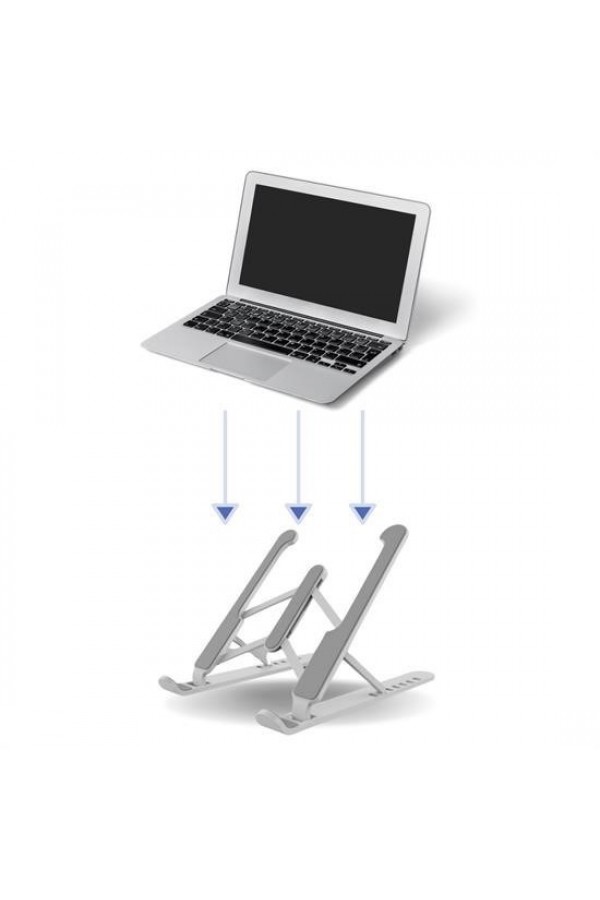 BUFFER® Ayarlanabilir Plastik Dizüstü Destek Tabanı Katlanabilir Taşınabilir Laptop Sehpası Yükselti
