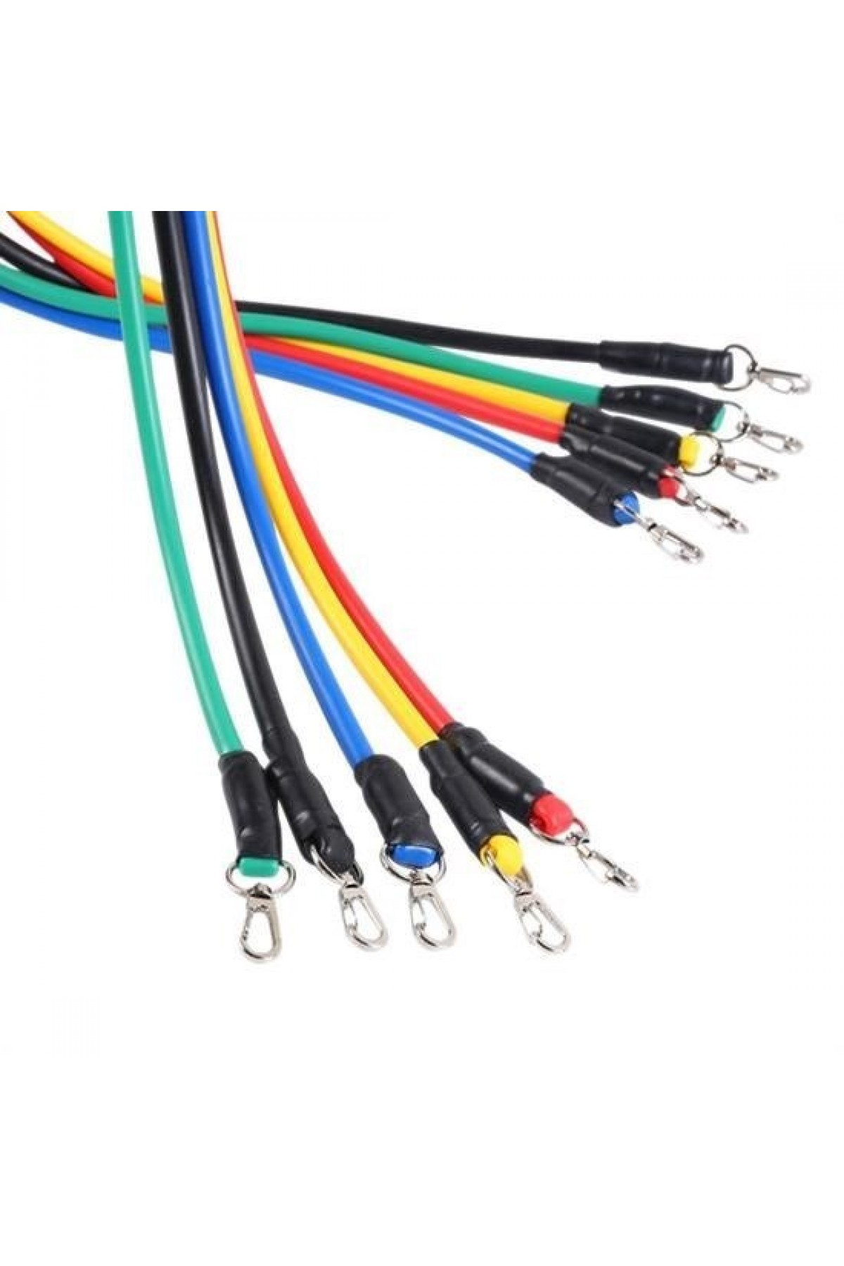 BUFFER® 11 Parça Lateks Egzersiz Bandı Çekme Halatı Egzersiz Seti