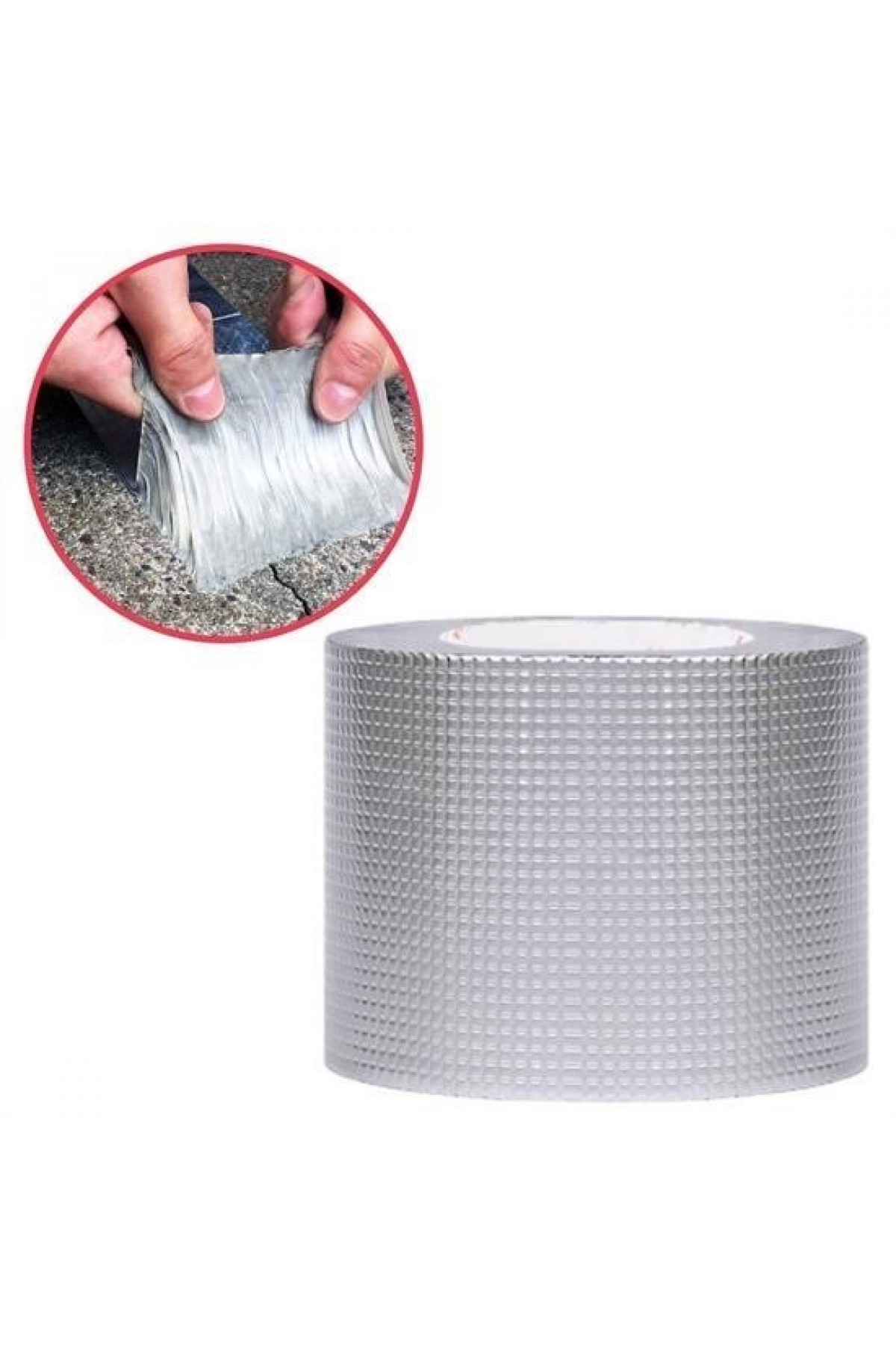 Buffer Yüksek Sıcaklık Dayanan Su Geçirmez Çatı Boru Duvar Çatlak Yapışkan Bant Folyo 5 mt x 10 cm