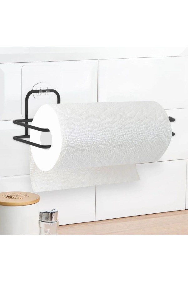 BUFFER® Kendiliğinden Yapışkanlı Krom Paslanmaz Metal Havlu Kağıtlık Aparatı