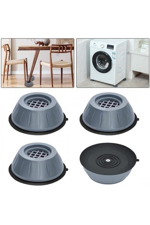 BUFFER® Çamaşır Makinesi Sarsıntı Titreşim Ses Önleyici Kaydırmaz Ayak 4lü Set