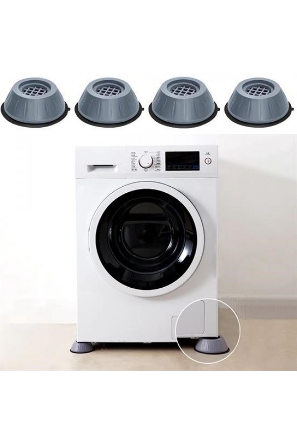 BUFFER® Çamaşır Makinesi Sarsıntı Titreşim Ses Önleyici Kaydırmaz Ayak 4lü Set