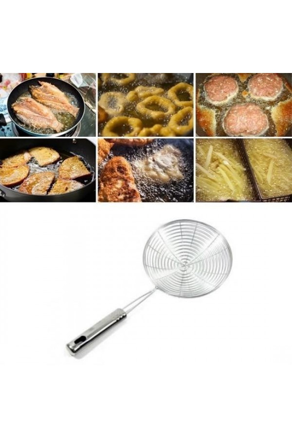 BUFFER® Pratik Kullanışlı 12 Cm Yağ Kevgiri Kızartma Haşlama Süzgeci