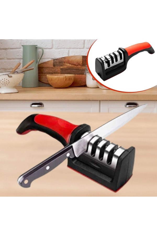 BUFFER®  4 Aşamaları Kaymaz Taban Hızlı Bıçak Makas Bileme Aracı