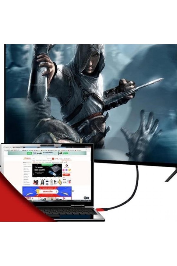 BUFFER® HDMI Kablosu HDTV Bilgisayar Uydu Görüntü Ses Full HD Sargılı Görüntü Aktarma Kablosu