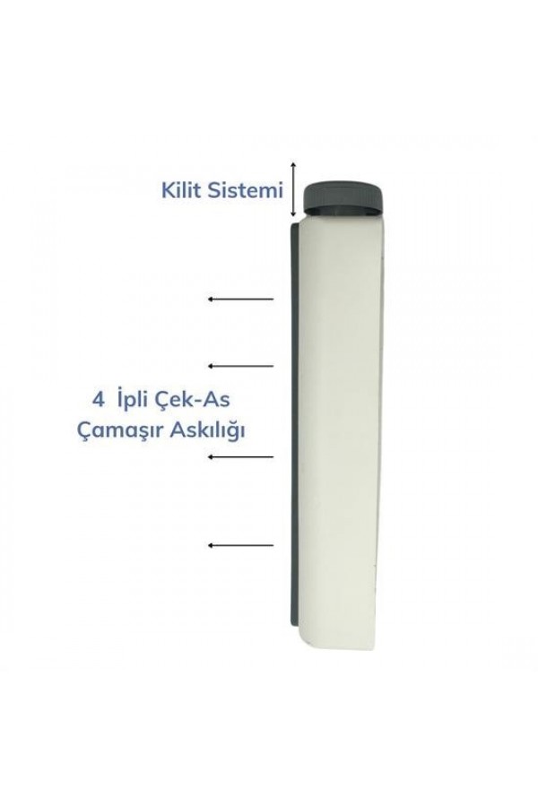 Pratik Portatif Yeni Nesil Çek As Kolay Askılık 4 İpli Askılık