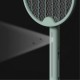 BUFFER® Tenis Raketi Tipi Masaüstü Olabilen Gece Lambalı Sinek Kovucu,Öldürücü Raket
