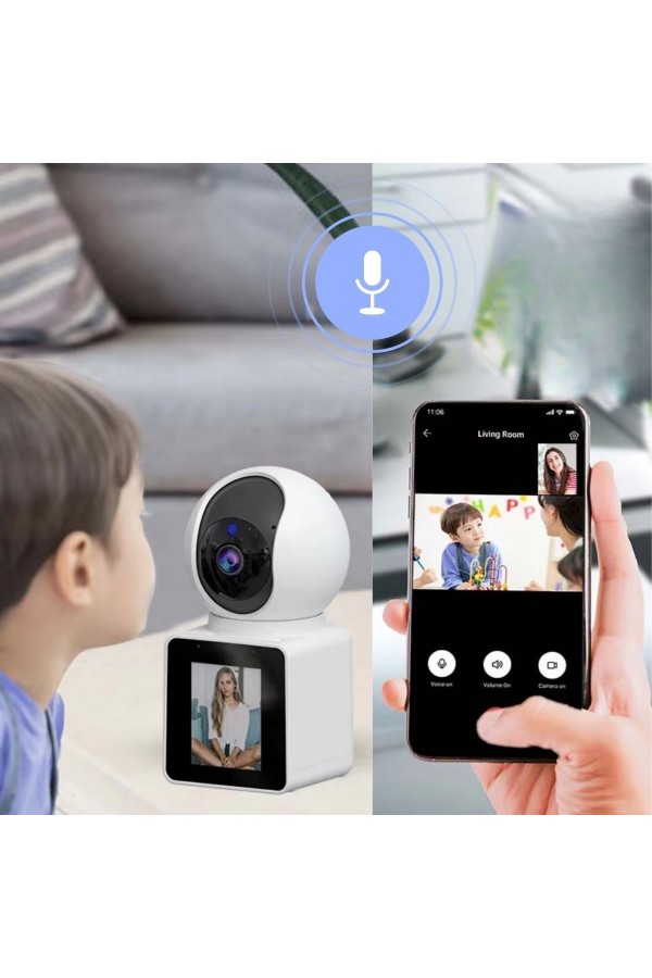 BUFFER®  Wifi Bağlantılı Görüntülü Görüşme Sağlayabilen Ev Tipi Güvenlik Kamerası