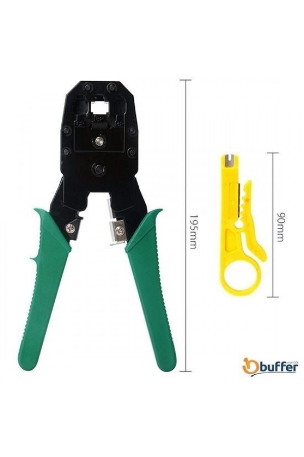 BUFFER® 3ü 1 Arada Modüler Kablo Sıkma,Soyma ve Kesme Pensesi