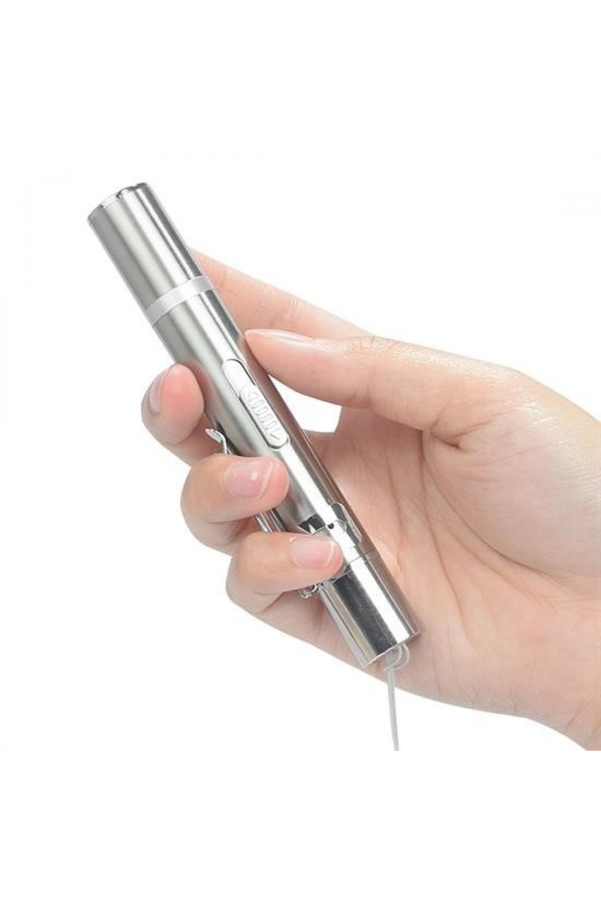 BUFFER® Usb İle Şarj Edilebilen 3In 1 Kırmızı Işık +Beyaz Led Meşale Işık + Uv El Feneri Kedi Lazeri