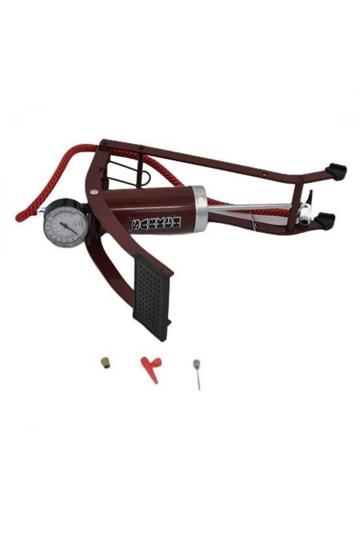 BUFFER® Basınç Göstergeli Ayak Pompası Araba Bisiklet Motor Lastik Pompası