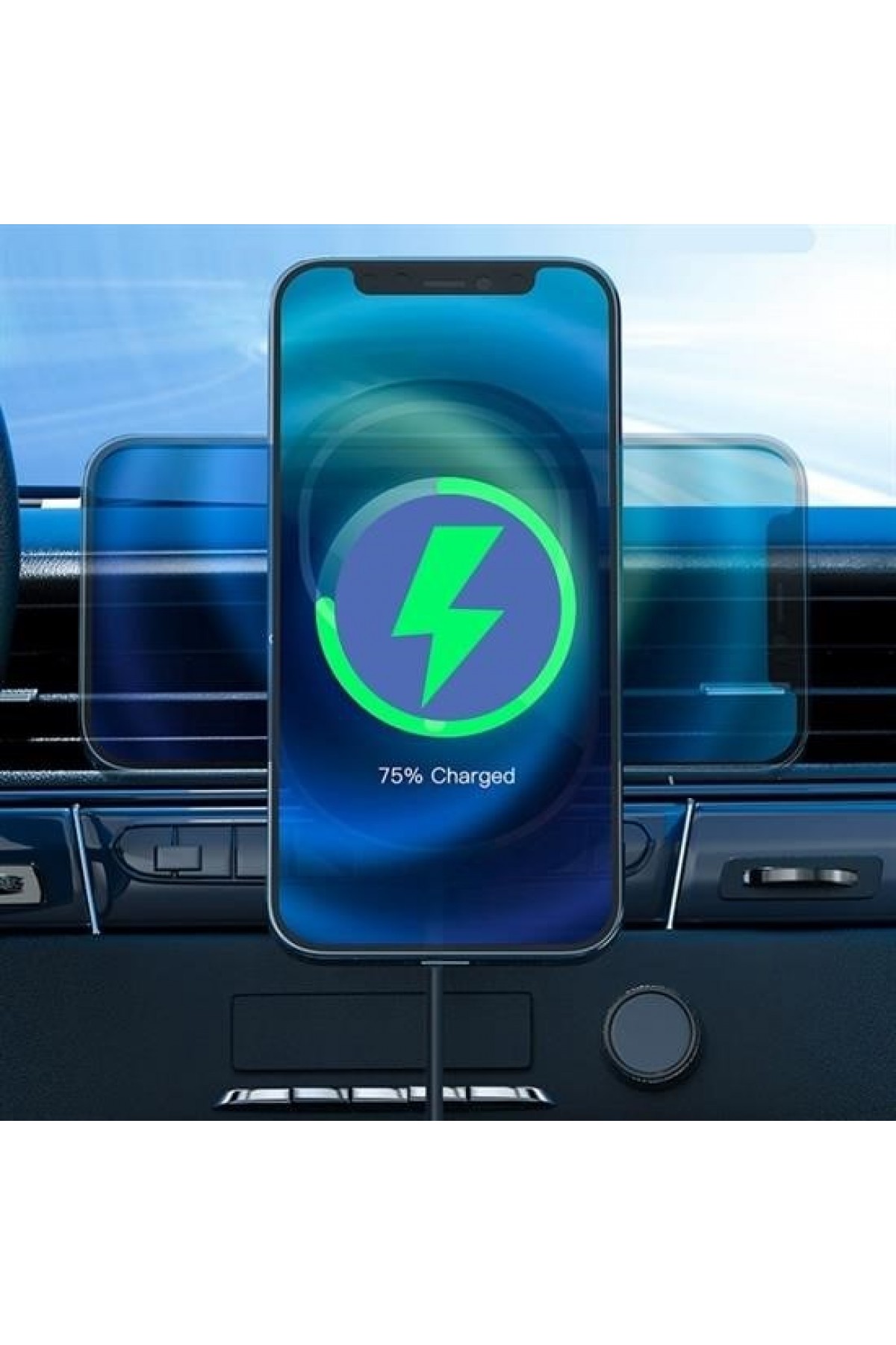 Buffer® 15w Mıknatıslı Takılabilen Hızlı Şarj Tüm Cihaz Ve Araçlara Uyumlu Araç İçi Şarj Cihazı