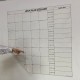 BUFFER® Aylık Planlayıcı Manyetik Duvar Stickerı Takvim Plan Çizelgesi